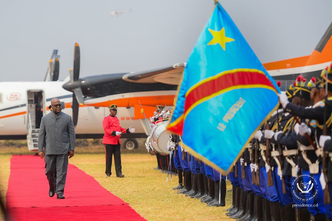 Le Président Tshisekedi arrivé à Kamina pour une mission d'itinérance dans le Haut-Lomami